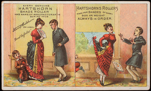Trade card, Hartshorn Shade Rollers, 486 Broadway, New York, New York