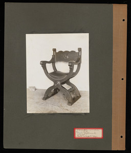 "Miscellaneous Chairs: Arm Chairs, Italian, Eliz., Jacob., W & M, Queen Anne 12C"