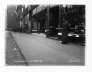 Sidewalk at 340-344 Washington St., Boston, Mass., November 13, 1904