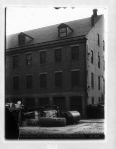 Webster St. side of building corner of Lewis St.