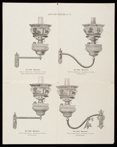 Sheet, brackets and Rochester brackets, Edward Miller & Co., Meriden, Connecticut