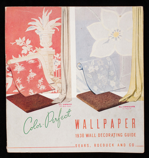 Color-perfect wallpaper, 1938 wall decorating guide, Sears, Roebuck and Co., Chicago, Illinois