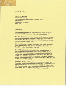 Letter from Mark H. McCormack to C. J. Gorringe