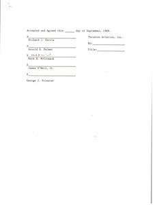 Signatures for contract with Thurston Aviation, Inc.