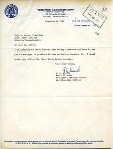 Letter from F. W. Knauth to Hugh Potter Baker