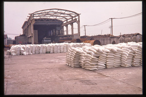 Chiting Co. fertilizer factory: sacks (fertilizer?)