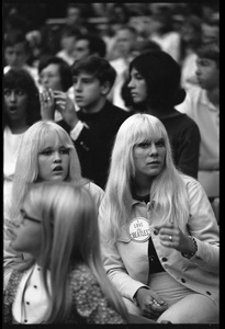 Beatles fans at the concert at D.C. Stadium