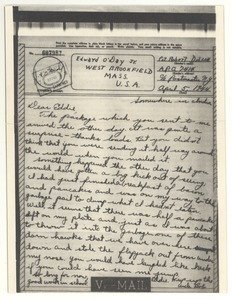 Letter from Robert E. Dillon to Edward O'Day