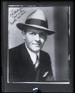 Walter Winchell: studio portrait inscribed "To A. H. Blackington, good wishes, Walter Winchell"