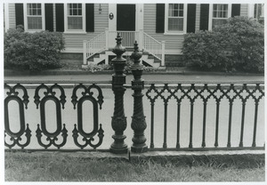 Cemetery fence, two styles