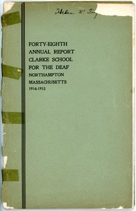 Forty-Eighth Annual Report of the Clarke School for the Deaf, 1915