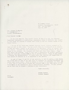 Letter from Graham Sharman to Georges F. Doriot