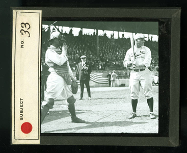Leslie Mann Baseball Lantern Slide No. 33