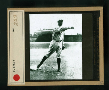 Leslie Mann Baseball Lantern Slide, No. 223