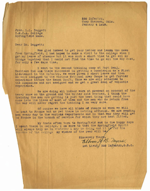 Letter from Elbron H. Myers to Dr. Laurence L. Doggett (January 4, 1918)