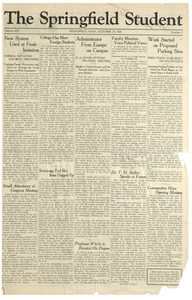 The Springfield Student (vol. 19, no. 02) October 13, 1928
