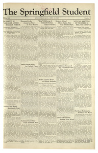 The Springfield Student (vol. 19, no. 23) April 18, 1929