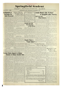 The Springfield Student (vol. 28, no. 17) December 8, 1937