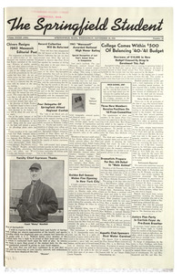 The Springfield Student (vol. 32, no. 16) November 26, 1941