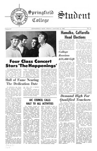 The Springfield Student (vol. 55, no. 11) January 12, 1968