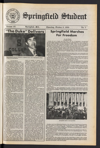The Springfield Student (vol. 101, no. 5) Oct. 9, 1986