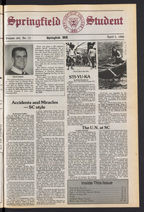 The Springfield Student (vol. 104, no. 22) Apr. 5, 1990
