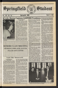 The Springfield Student (vol. 105, no. 22) Apr. 11, 1991