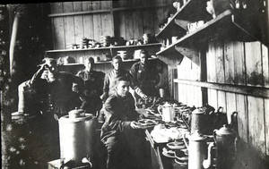 The Kitchen of a Y.M.C.A. in Charleroi, Belgium (1918)
