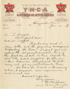 Letter from Jones to Doggett (January 15, 1917)