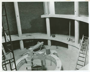 Hickory Hall Construction Inside Buidling (Enlarged) c. 1974-1975
