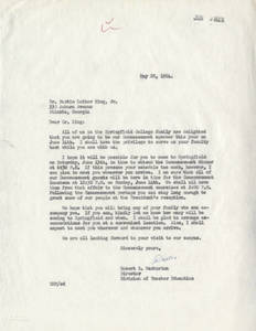 Letter from Robert Markarian to Martin Luther King, Jr. (May 28, 1964)