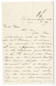 Letter from Ishikawa to Reed (August 1, 1890)