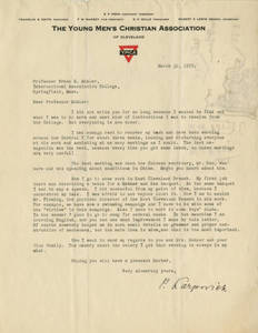 Letter from Peter Karpovich to Frank M. Mohler, March 30, 1925