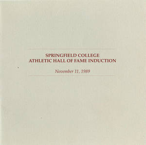 Springfield College Athletic Hall of Fame Induction Brochure (1989)