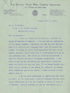 Letter from Thomas D. Patton to Frank Seerley (Feb. 4, 1908)