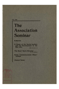 The Association Seminar (vol. 13 no. 10), July, 1905