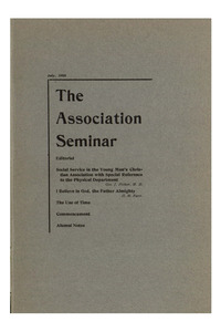 The Association Seminar (vol. 16 no. 10), July, 1908