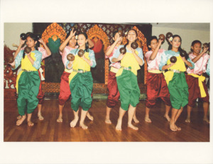 Photograph of Angkor Dance Troupe performing the Coconut Dance, 2005