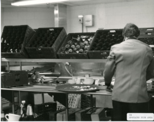 Photograph of a kitchen sink area, [1982-1983].