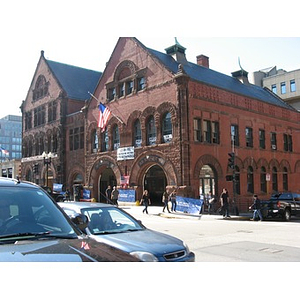 View of Boylston Street firehouse