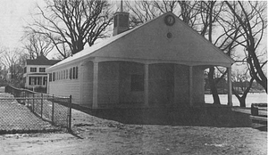 Bath house, Lake Quannpowitt, 1940