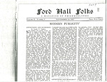 Ford Hall Forum Folks newsletter, vol. 2, no. 4, 11/16/1913