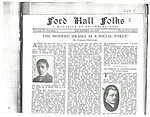 Ford Hall Forum Folks newsletter, vol. 2, no. 8, 12/14/1913