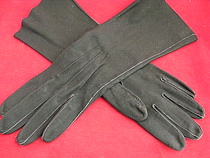 Woman's Black Leather Gloves