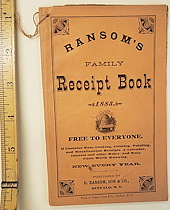 Ransom's Family Receipt Book *1883*