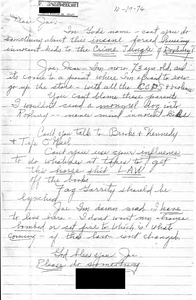Letter from a South Boston constituent to John Joseph Moakley regarding busing, 19 October 1974