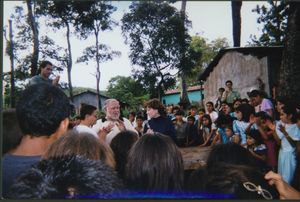 John Joseph Moakley and Ambassador Anne W. Patterson at Santa Marta Celebration, November 1997