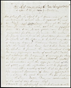 Letters, etc. regarding the Troy and Greenfield Railroad Company, Feb. 1860