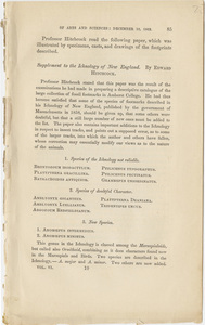 American Academy of Arts and Sciences report on paper by Edward Hitchcock, 1862 December 10