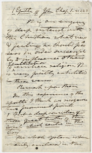 Edward Hitchcock sermon notes, 1861 February 14